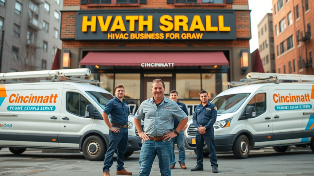 Local Cincinnati HVAC services business team ready for customer calls.