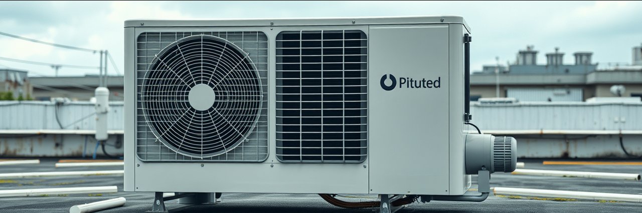 Modern HVAC unit on Cincinnati rooftop for cincinnati hvac services.