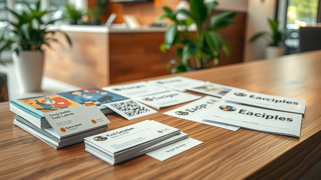 Print marketing materials with QR codes directing customers to leave online reviews