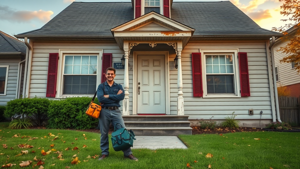 Cincinnati plumber arriving for plumbing maintenance at local home