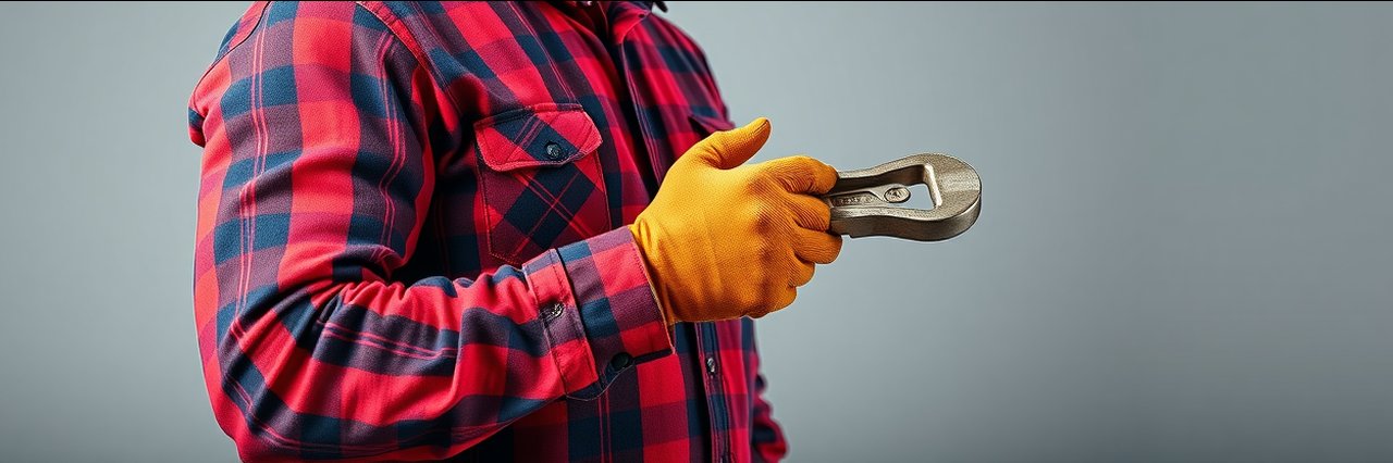 Professional plumber gripping wrench illustrating hydro jetting benefits