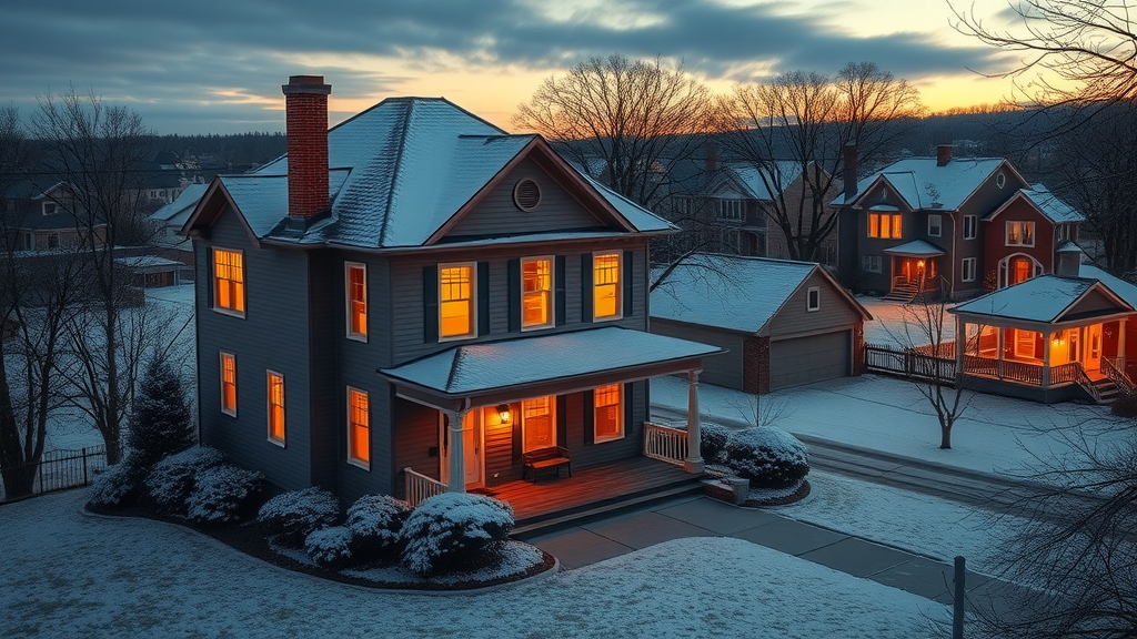 Warm Cincinnati home in winter, reliable heating repair cincinnati keeps homes cozy.