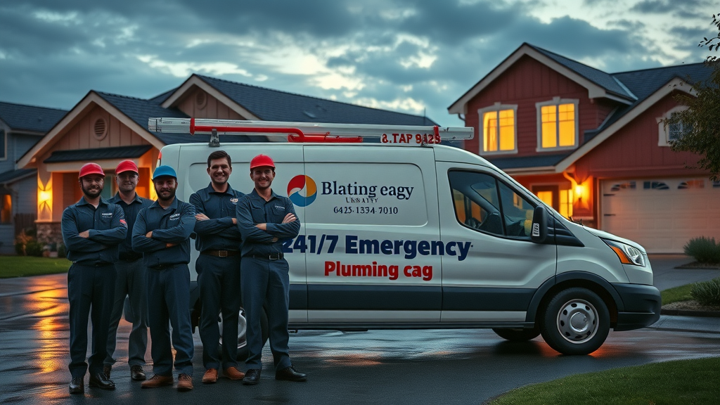 Reliable 24/7 emergency plumbing services team ready to respond anytime